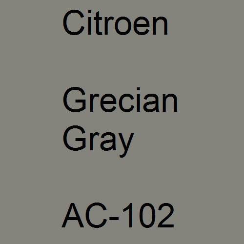 Citroen, Grecian Gray, AC-102.